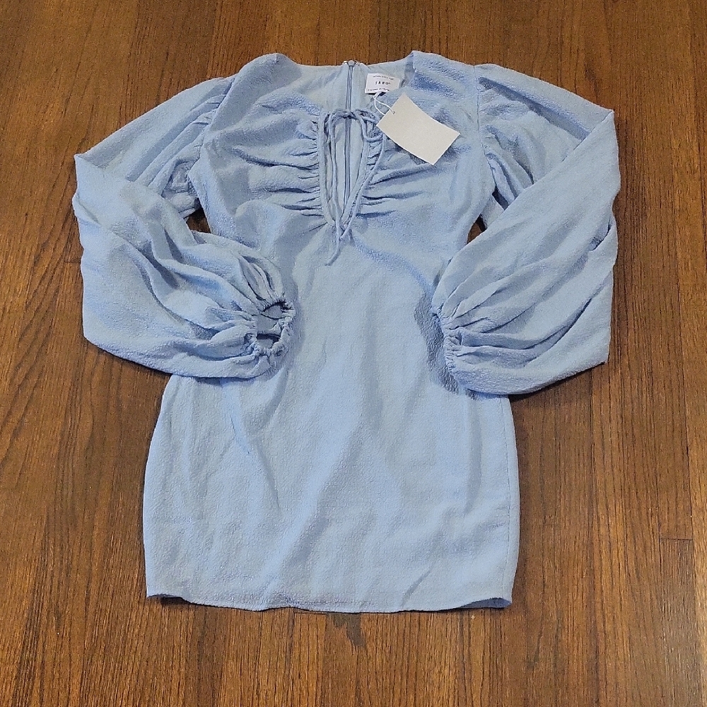 Sabo Luxe Australis Light Blue Mini Dress